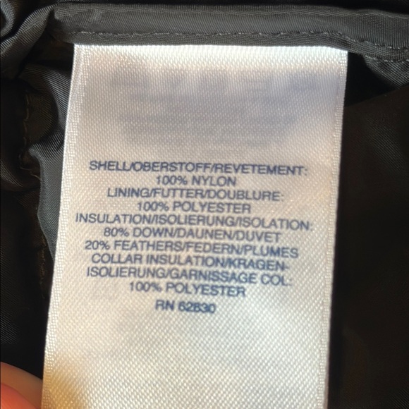 Lands' End Puffer Men’s Black 600 Down Rating Puffer Jacket Size L *LIKE NEW* - Picture 4 of 10